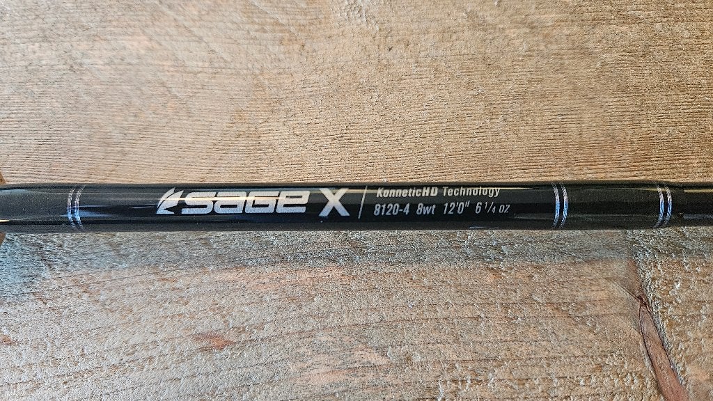 SAGE X 8wt 12,0 feet  (8120-4), Ophalen of Verzenden, Zo goed als nieuw, Overige typen