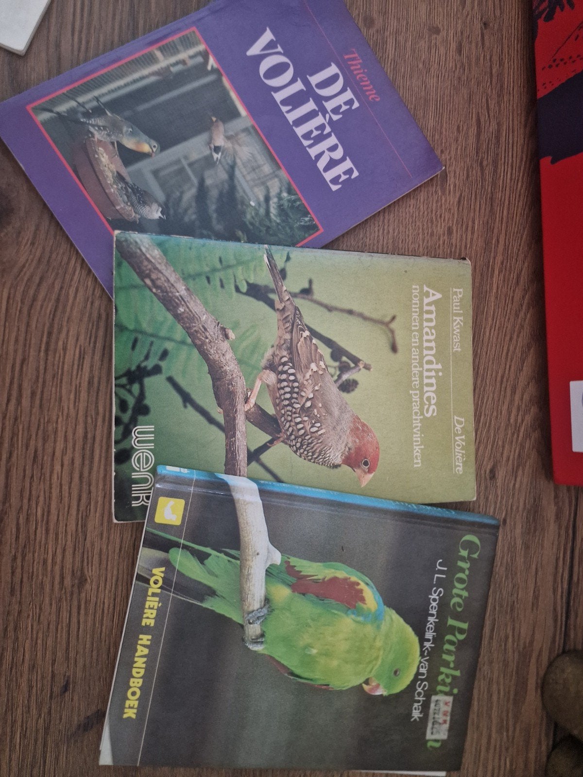 Volière boeken: De Volière, Amandines, Grote Parkieten, Ophalen of Verzenden, Gelezen, Vogels, Paul Kwast, J.L. Sperkelink-van Schaik