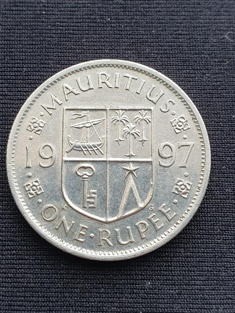 One rupee munt uit 1997 Mauritius., Ophalen of Verzenden, Overige landen, Losse munt