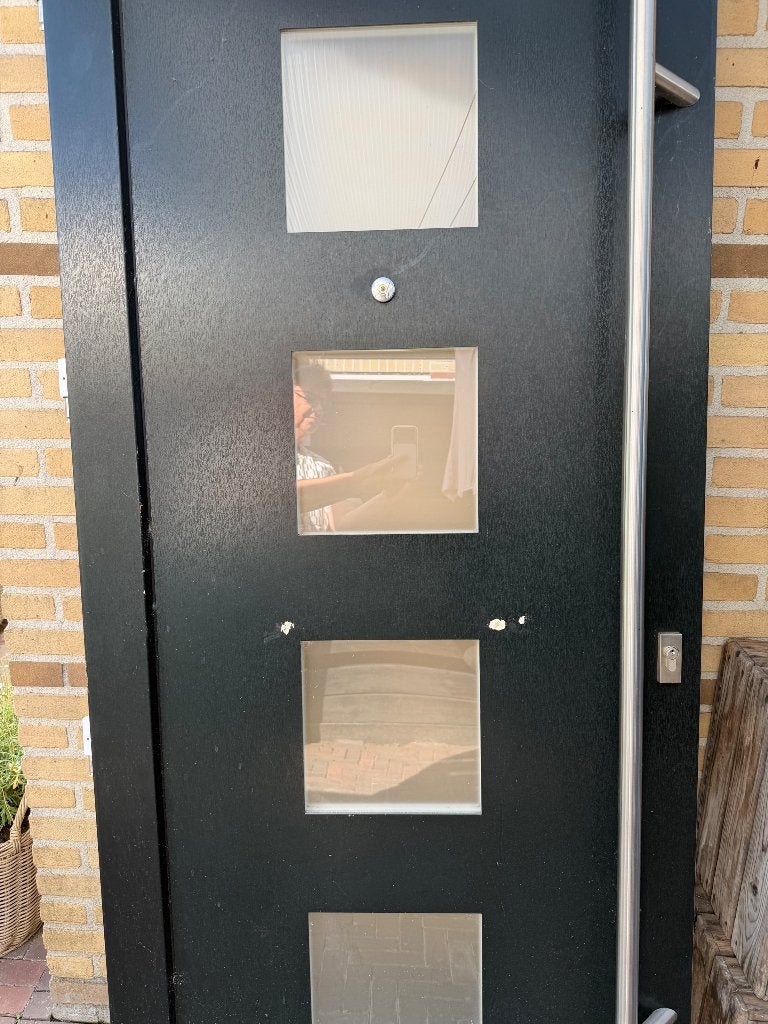 Kunstof buitendeur, Ophalen, Kunststof, Gebruikt, 80 tot 100 cm