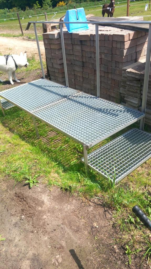 Caravanbordes met opstapje - 80x260x42cm, Caravans en Kamperen, Caravan accessoires, Ophalen of Verzenden