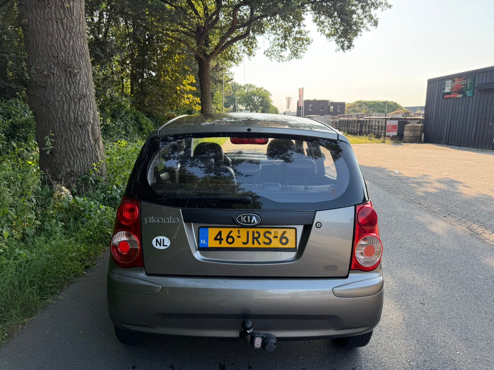 Kia Picanto 1.0 2009 Grijs Inruil Mogelijk, Auto's, Voorwielaandrijving, 4 cilinders, 400 kg, Origineel Nederlands