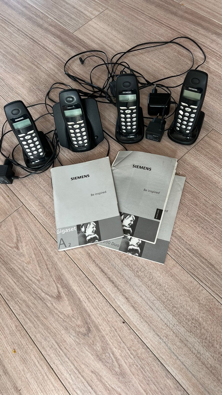 Siemens Gigaset A2 Duo draadloze telefoons (3 stuks), Ophalen of Verzenden, Gebruikt, 3 handsets