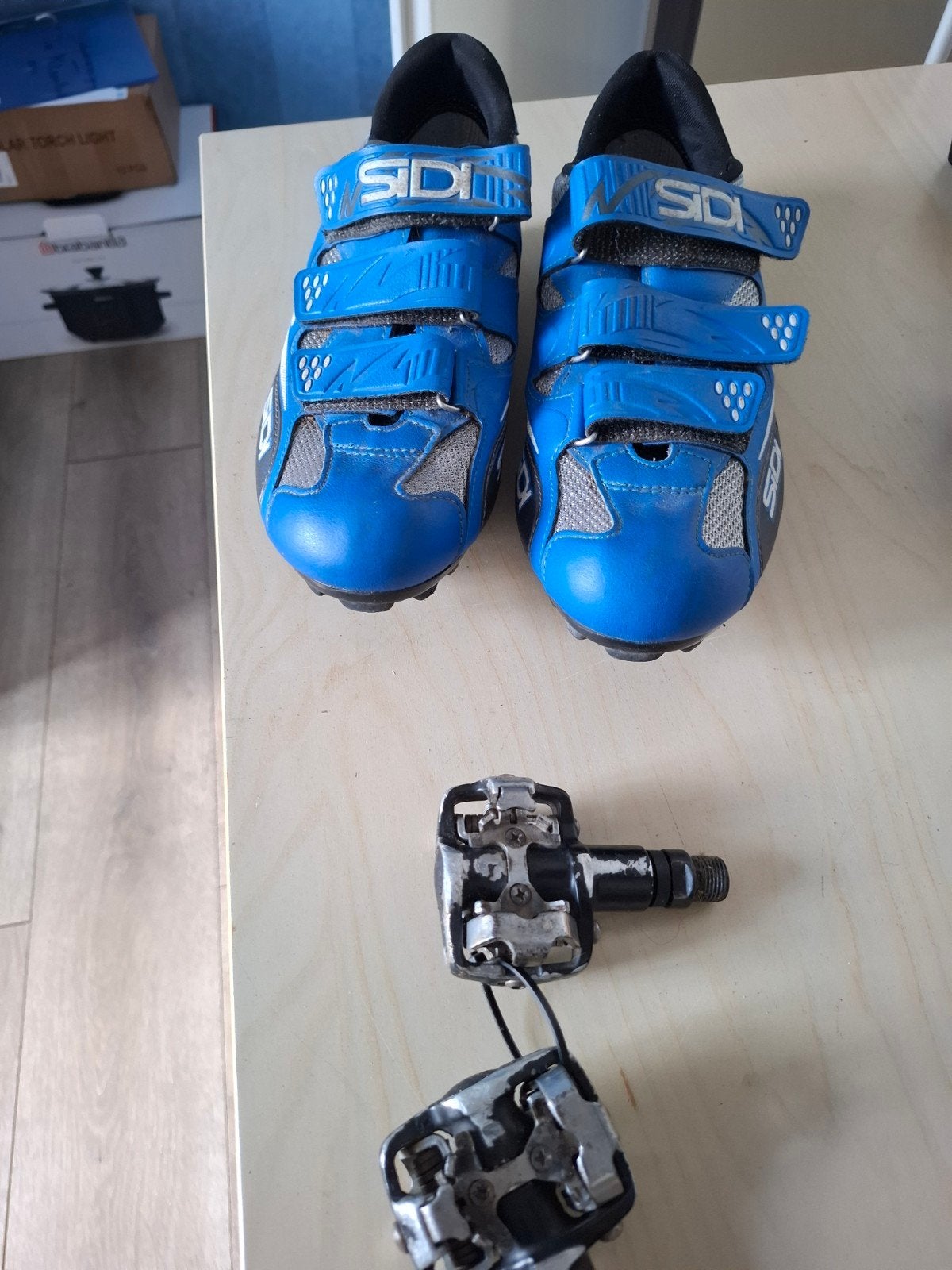 Sidi fietsschoenen en pedalen, Fietsen en Brommers, Gebruikt, Sidi, Ophalen, Crankstel of Pedalen