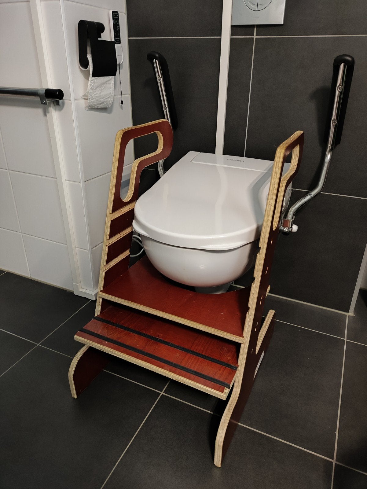 Houten toilettrap verstelbaar peuter zindelijkheid, Ophalen, Gebruikt