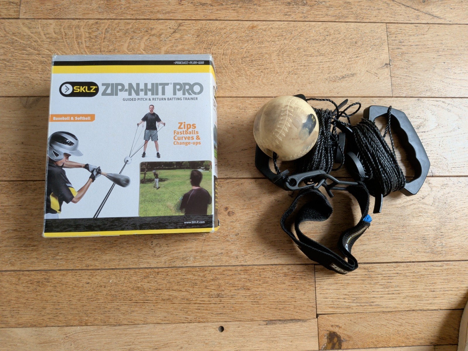 SKLZ Zip-N-Hit Pro Honkbal & Softbal Trainer, Ophalen of Verzenden, Gebruikt, Overige typen