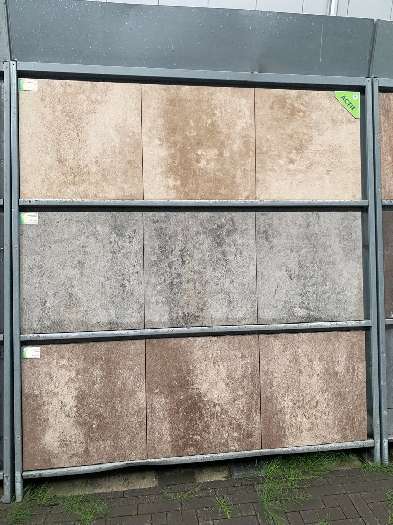 Terrastegel Piastrella 60x60 Maronne geïmpregneerd - J&W 2, Tuin en Terras, Ophalen, Nieuw, 10 m² of meer, Nvt