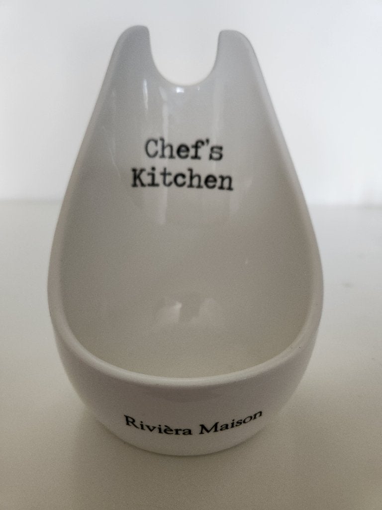 Rivièra Maison Chef's Kitchen lepelhouder van porselein, Ophalen, Overige typen, Zo goed als nieuw, Steen/keramiek
