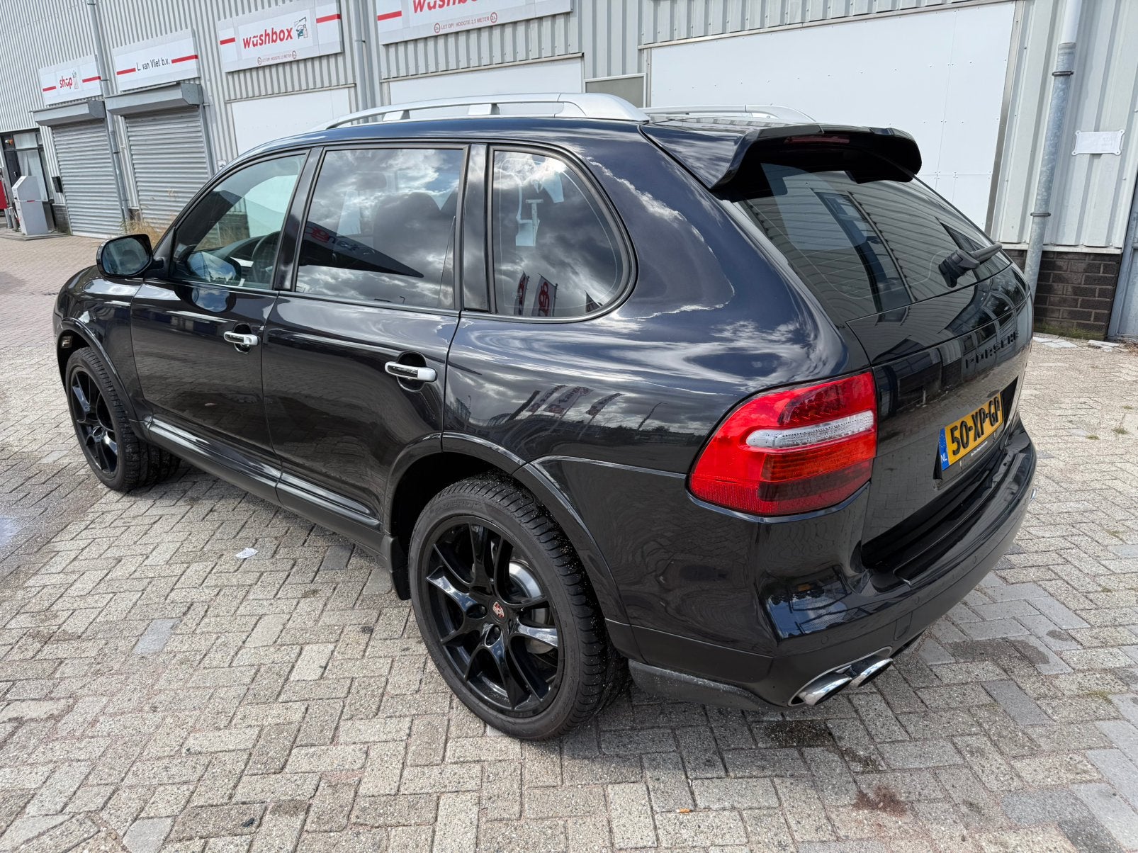Porsche Cayenne 4.8 S Tiptronic S 2008 Zwart ORGINEEL NL, Auto's, Porsche, Automaat, Cayenne, 2220 kg, Leder en Stof
