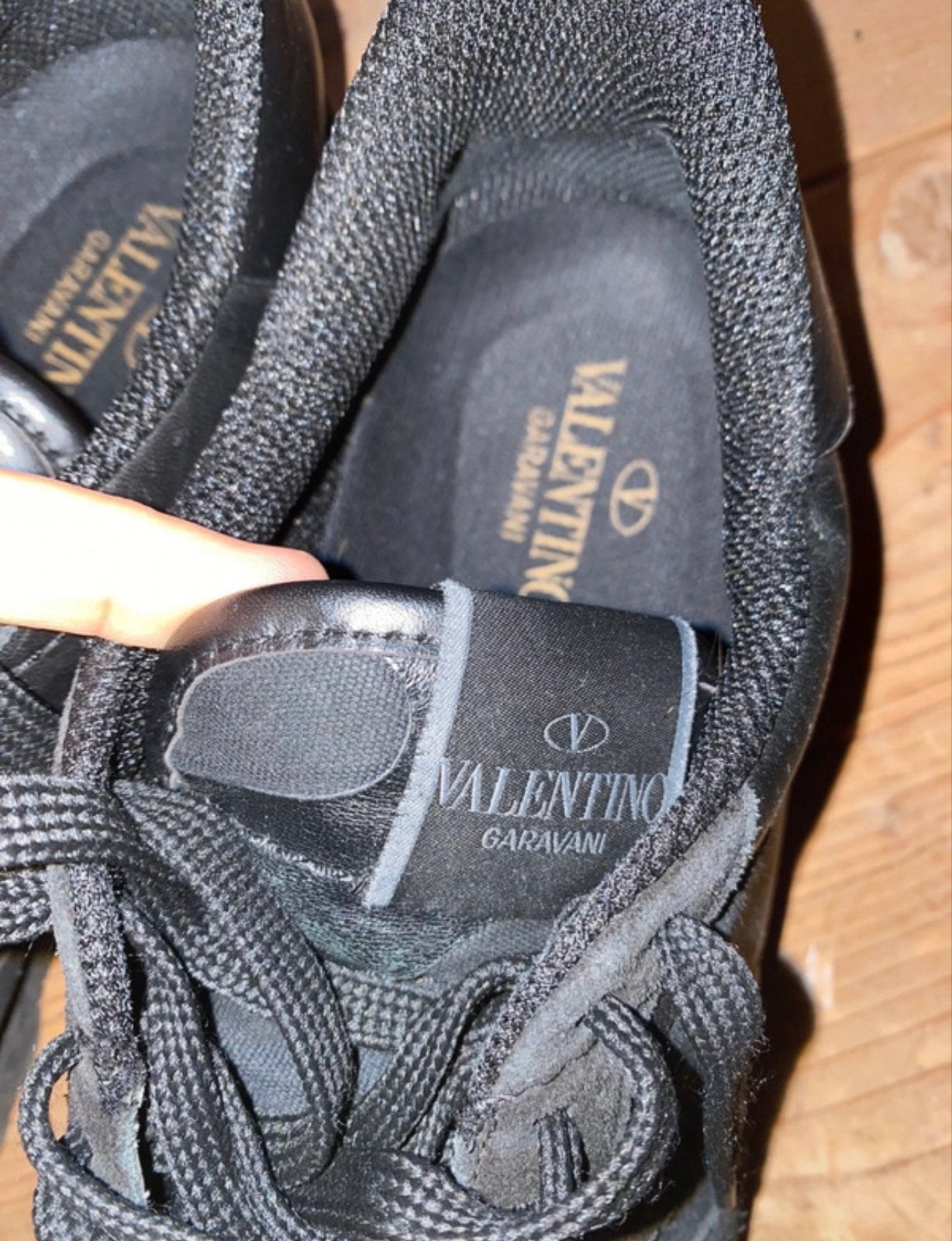 Valentino Garavani Rockrunner Sneakers Zwart Maat 46, Verzenden, Zwart, Sneakers of Gympen, Zo goed als nieuw
