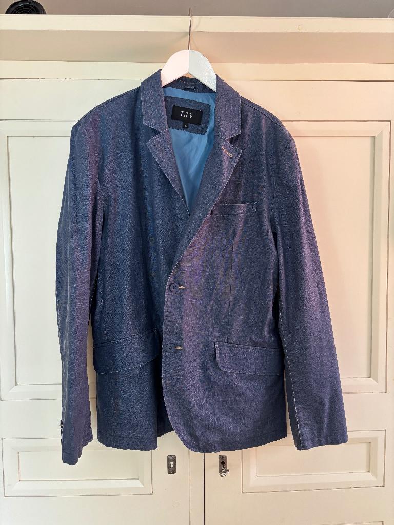 Heel mooie jeans-blauwe blazer LIV XL, Kleding | Heren, Blauw, LIV, Maat 56/58 (XL), Ophalen of Verzenden