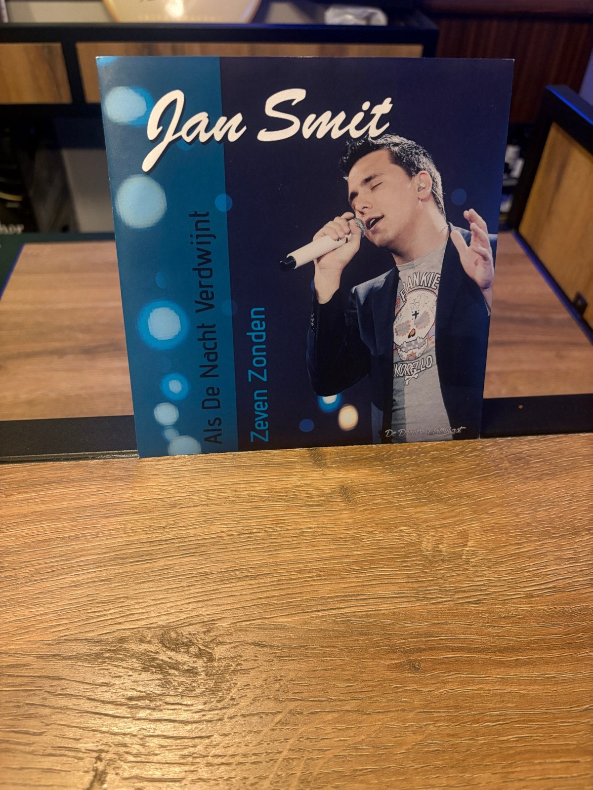 Jan Smit - Als De Nacht Verdwijnt / Zeven Zonden (Blauw Viny, 7 inch, Colored vinyl, Ophalen of Verzenden, Zo goed als nieuw