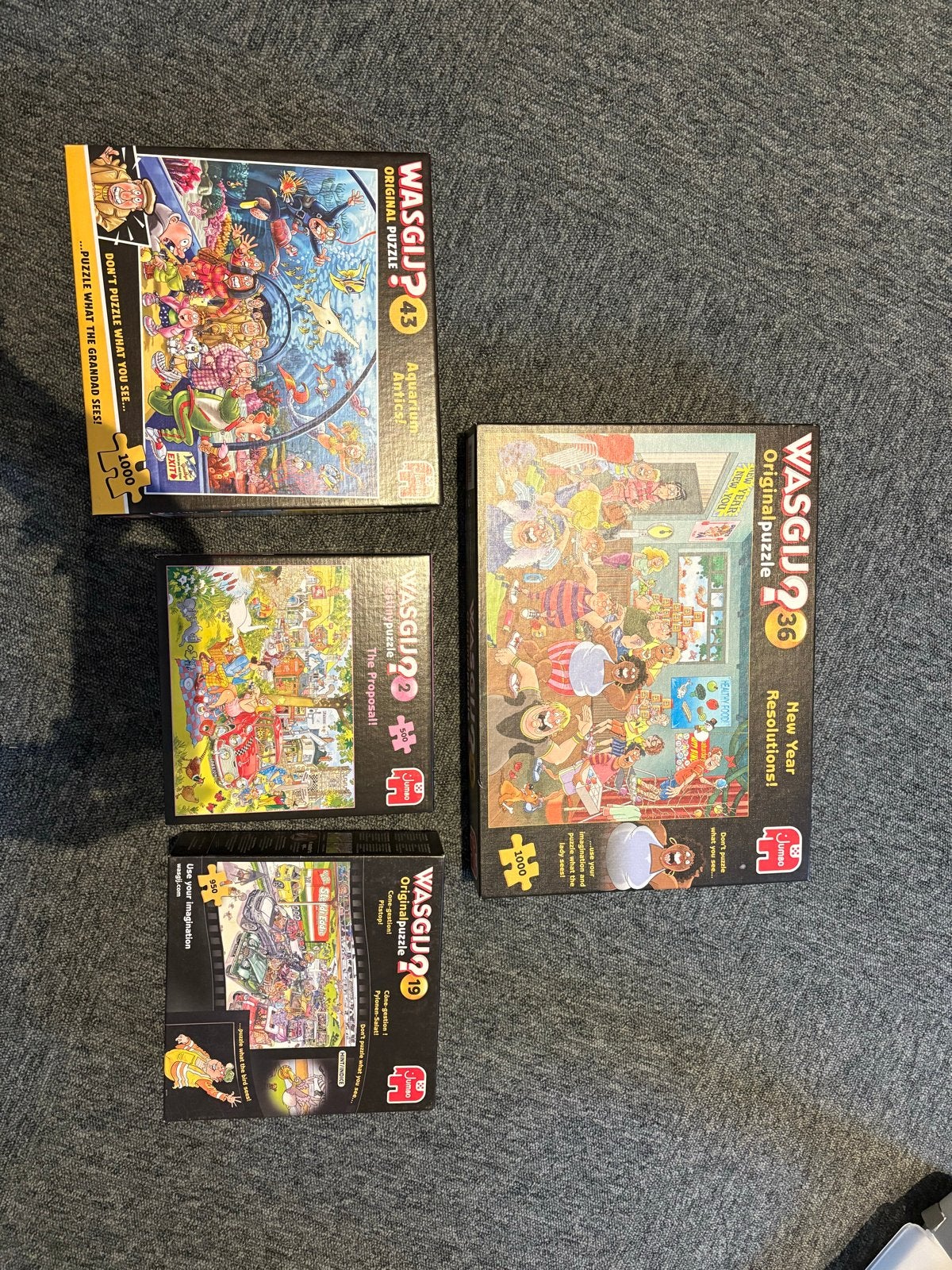 Meerdere wasgij en andere legpuzzels, Ophalen, 500 t/m 1500 stukjes, Gebruikt, Legpuzzel