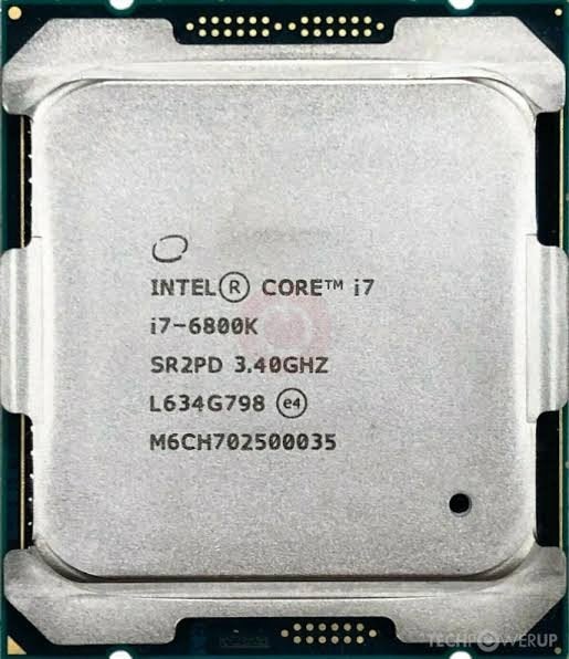 Intel Core i7 6800K High End Processor, 6-core, Ophalen of Verzenden, Zo goed als nieuw, 4 Ghz of meer