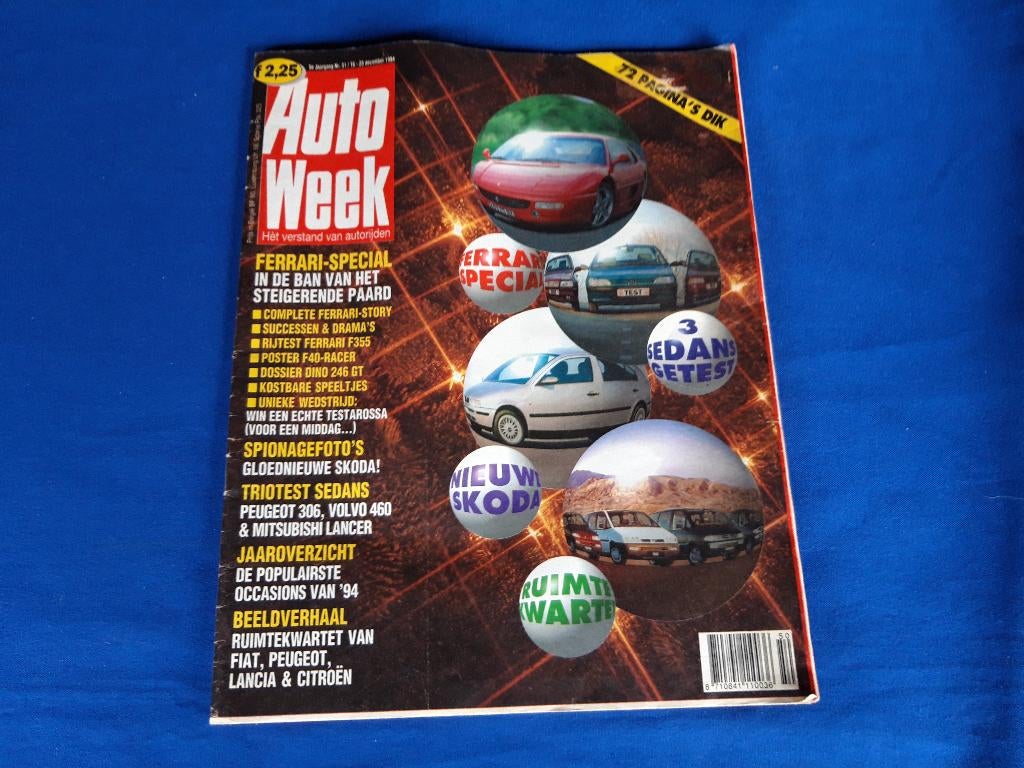 Ferrari Special Autoweek dec ’94 met centerfold miniposter, Ophalen of Verzenden, Zo goed als nieuw, Auto's