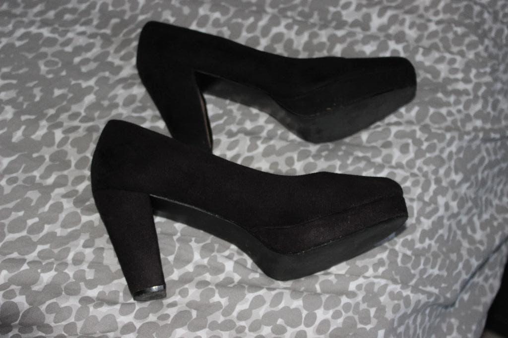 Zwarte schoenen met hoge hak maat 40, Hot Item, Zwart, Ophalen of Verzenden, Schoenen met hoge hakken