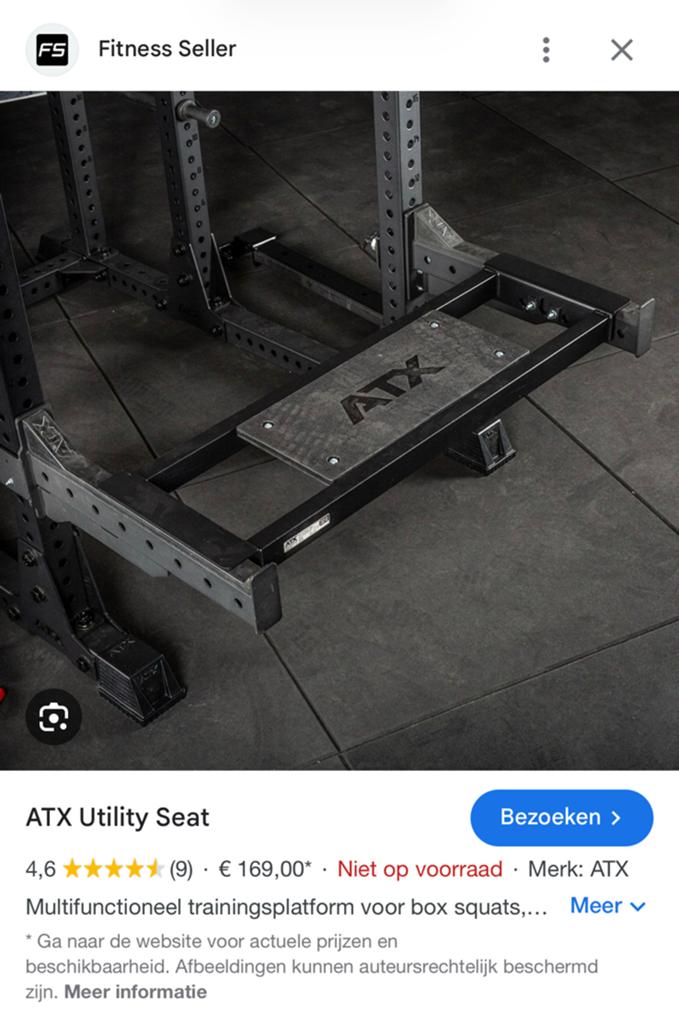 GEZOCHT: Utility seat ATX/Rep/Rogue/Sorinex, Ophalen, Zo goed als nieuw, Overige typen