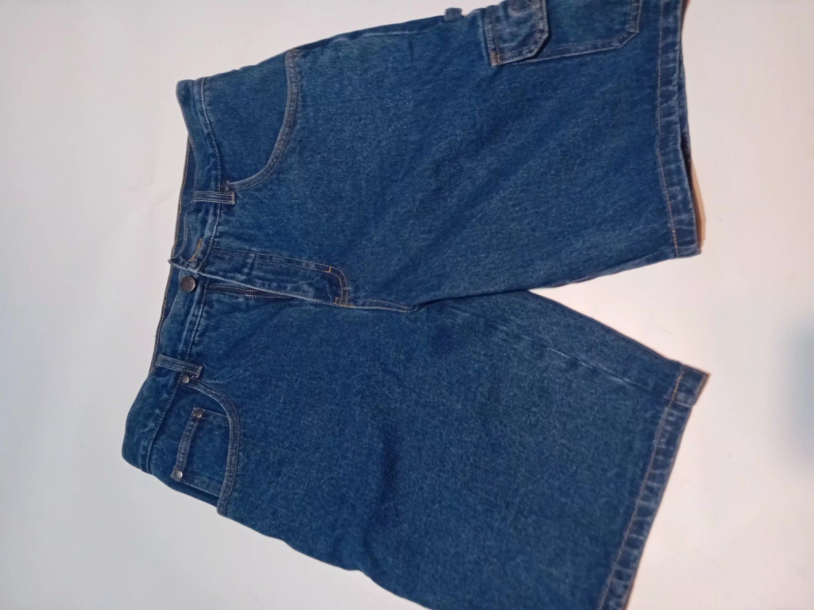Cratex Workwear Denim Cargo Shorts - Maat W34, Blauw, Cratex Workwear, Ophalen of Verzenden, Zo goed als nieuw