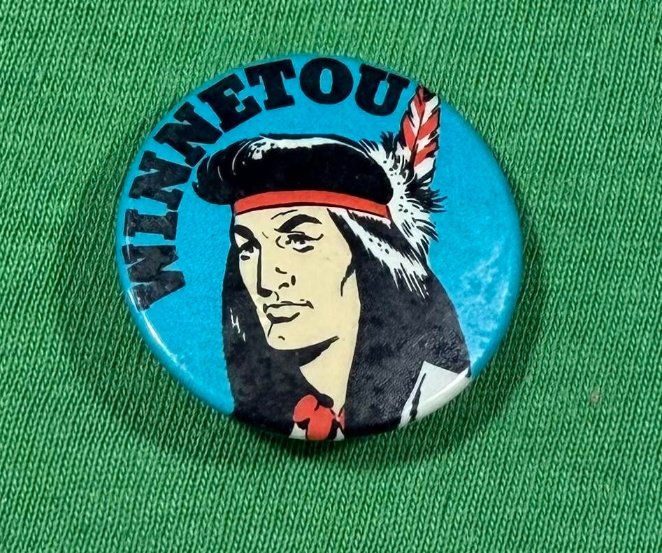 Button Winnetou, Verzamelen, Ophalen of Verzenden, Zo goed als nieuw, Overige onderwerpen