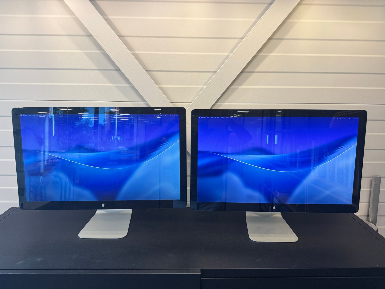 2x Apple Thunderbolt Display 27 inch scherm, Ophalen, Gebruikt, IPS, Onbekend