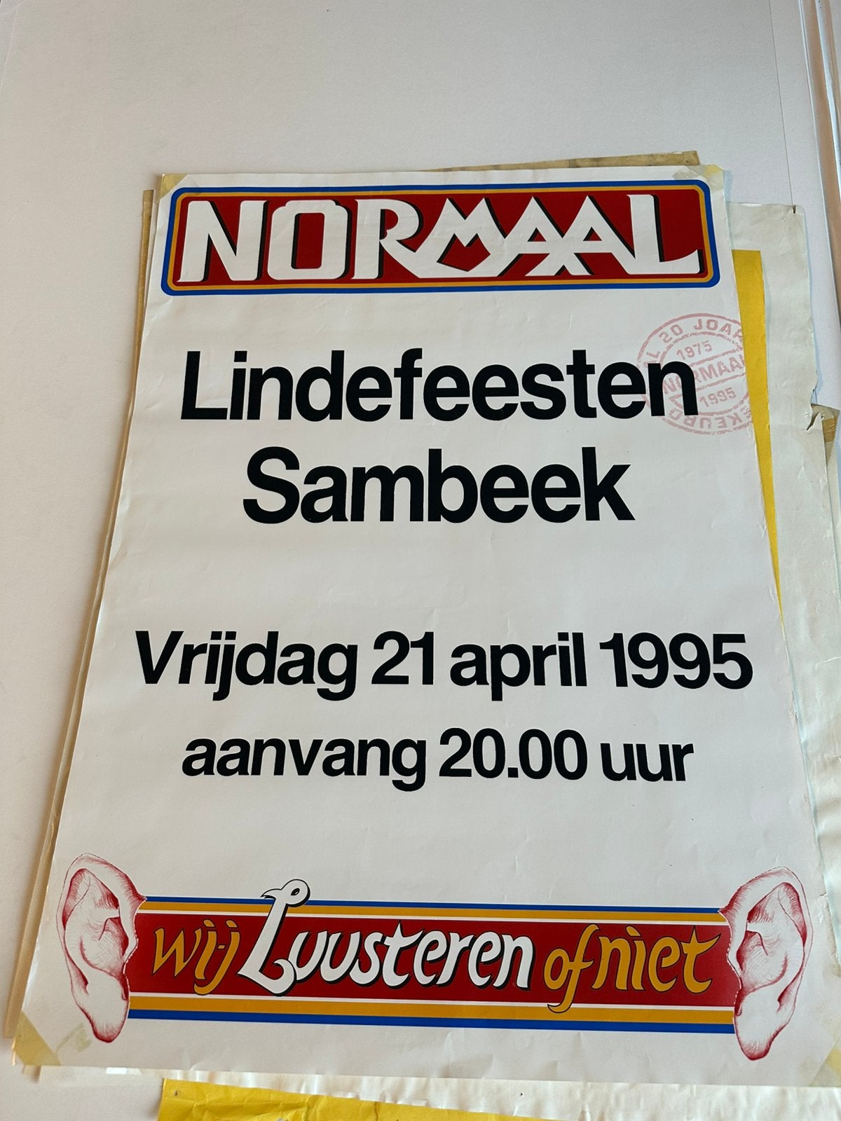 Normaal Poster 2/14, Verzamelen, Muziek, Artiesten en Beroemdheden, Ophalen of Verzenden, Overige typen