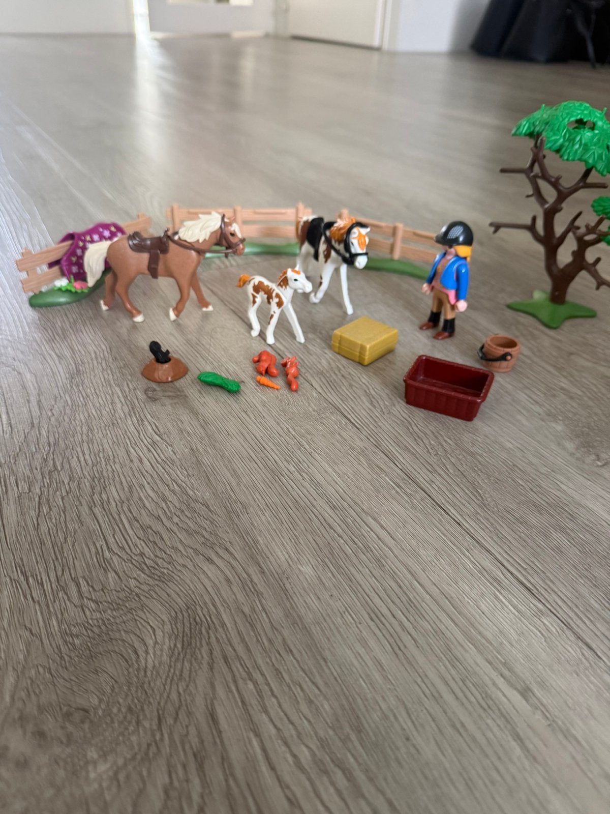 Playmobile country paddock met paarden, Kinderen en Baby's, Ophalen of Verzenden, Gebruikt, Complete set