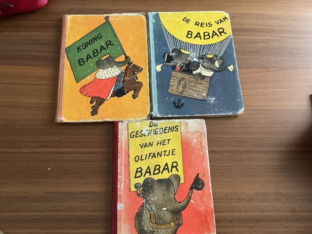 7 oude tot zeer oude Babar en Barbapapa kinderboeken, Boeken, Gelezen, Fictie algemeen, Jongen of Meisje, Ophalen of Verzenden