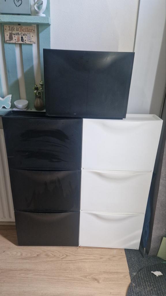 Trones ikea schoenenkast, Huis en Inrichting, Kasten | Schoenenkasten, Ophalen, Zo goed als nieuw