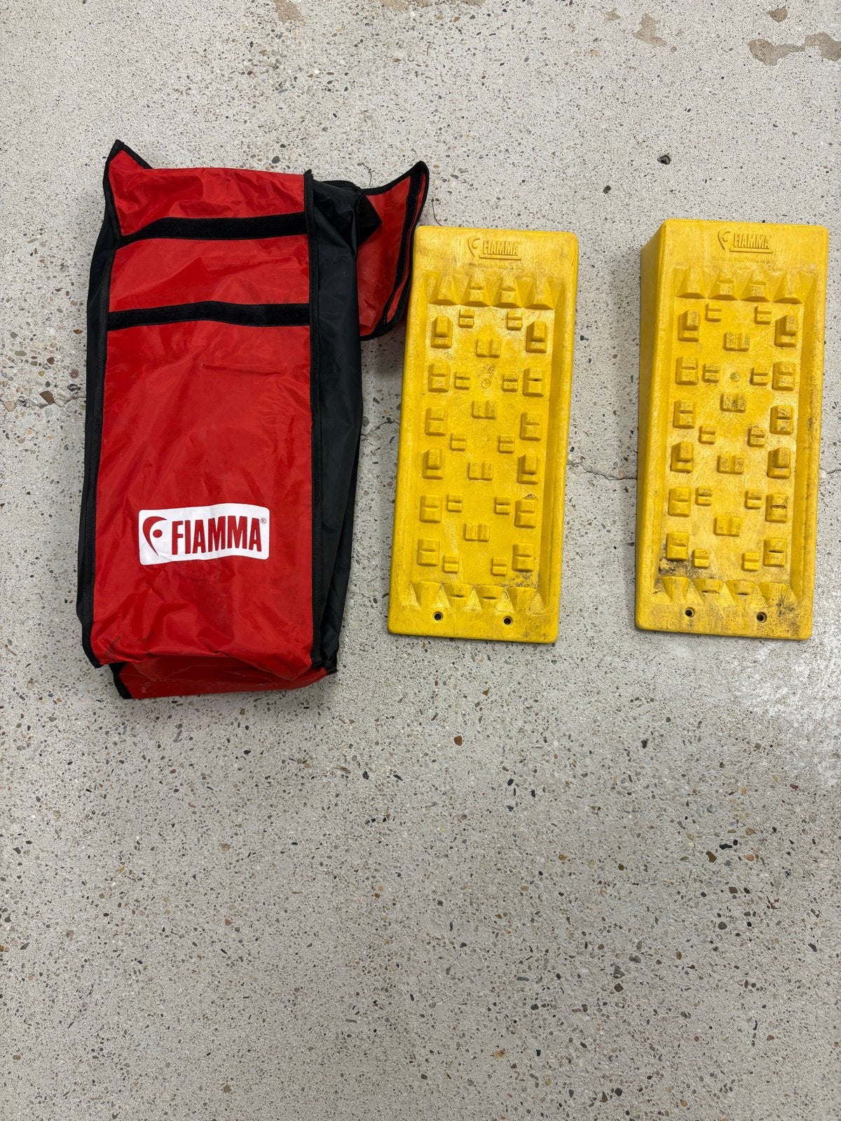 Fiamma Level Up Camper Leveling Blocks met Opbergtas, Ophalen of Verzenden, Gebruikt