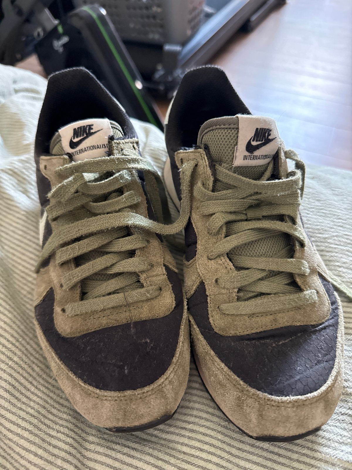 Nike Internationalist Sneakers - Groen/Zwart maat 39, Kleding | Dames, Ophalen of Verzenden, Gedragen, Overige kleuren