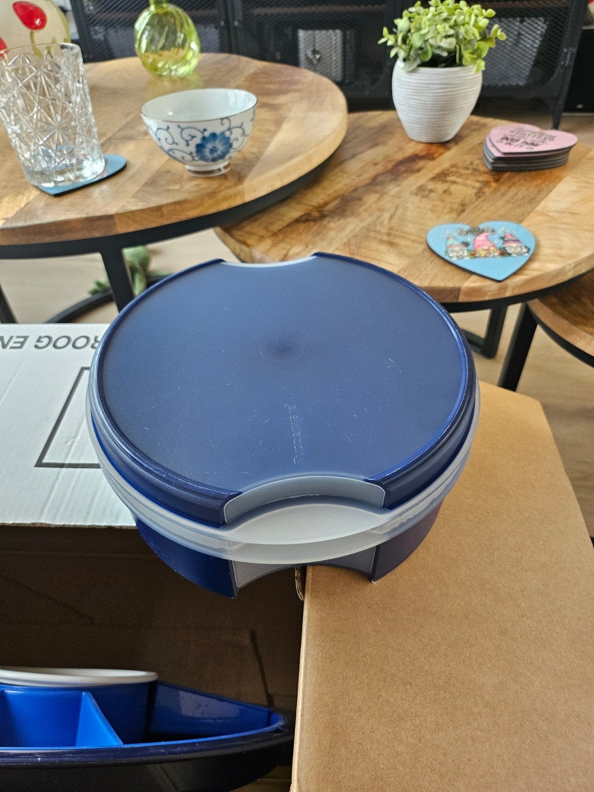 Koektrommel van Tupperware nieuw, Ophalen of Verzenden, Nieuw, Blauw, Overige typen