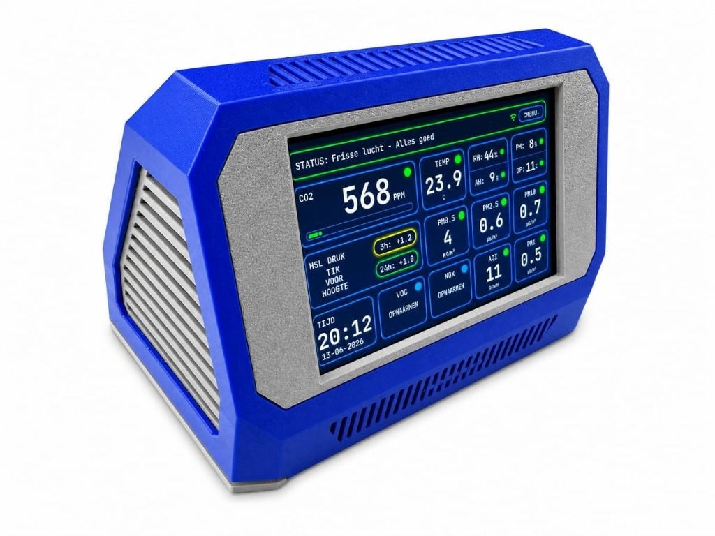 Aura AQ Luchtkwaliteit meter – Compleet gebouwd, Doe-het-zelf en Verbouw, Verzenden, Nieuw, Temperatuur