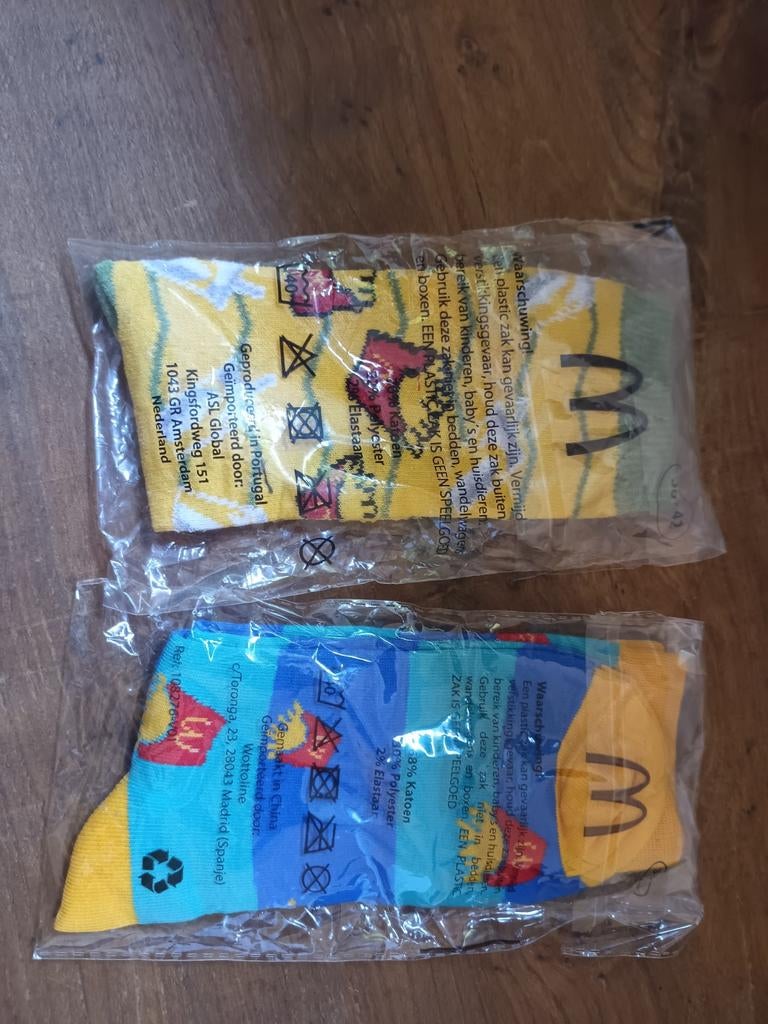 Mc Donald's sokken, Ophalen of Verzenden, Nieuw, Maat 39 t/m 42, Overige kleuren