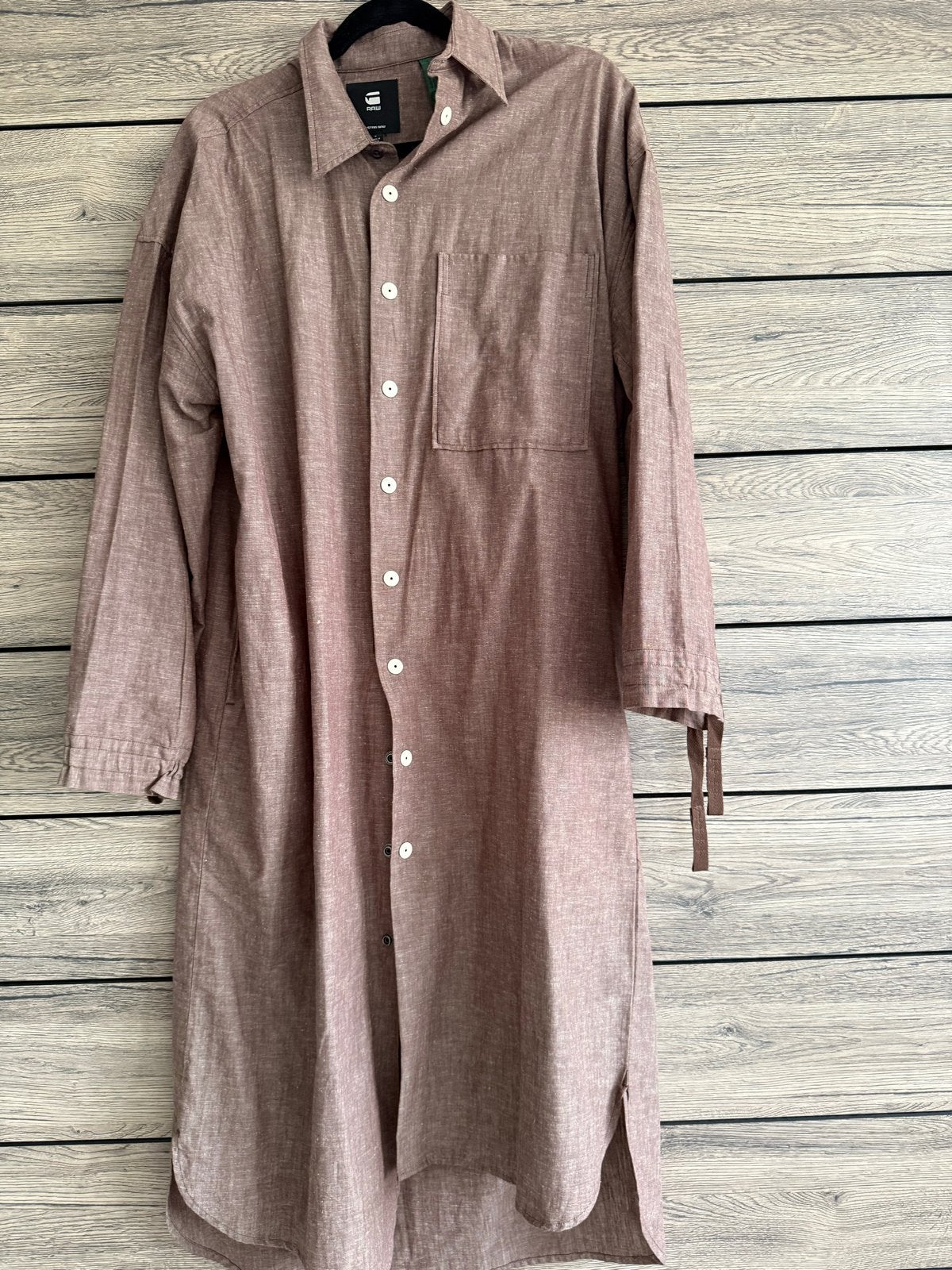 G-Star Jurk Chocoladekleur Maat S, Kleding | Dames, Jurken, Ophalen of Verzenden, Nieuw, Maat 36 (S), Bruin