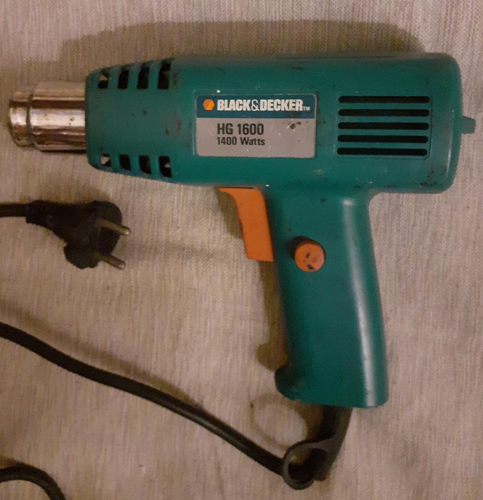 Heteluchtpistool  Black&Decker  HG 1600, Ophalen, Gebruikt