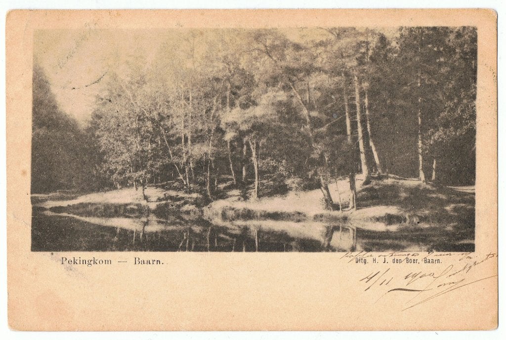 Baarn, Pekingkom, verstuurd 1900, richtprijs 6,50, Verzenden, Voor 1920, Gelopen, Utrecht