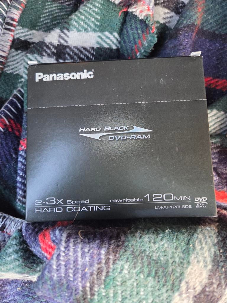 Panasonic Hard Black DVD-RAM herschrijfbaar, Computers en Software, Beschrijfbare discs, Ophalen of Verzenden