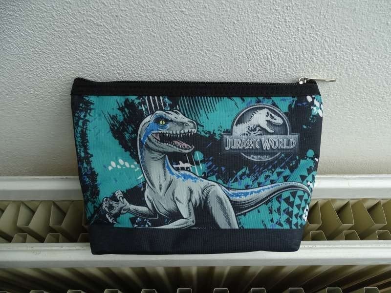 NIEUW toilettas school etui Jurassic World dino T-Rex Raptor, Ophalen of Verzenden, Nieuw, Zwart, Jongen