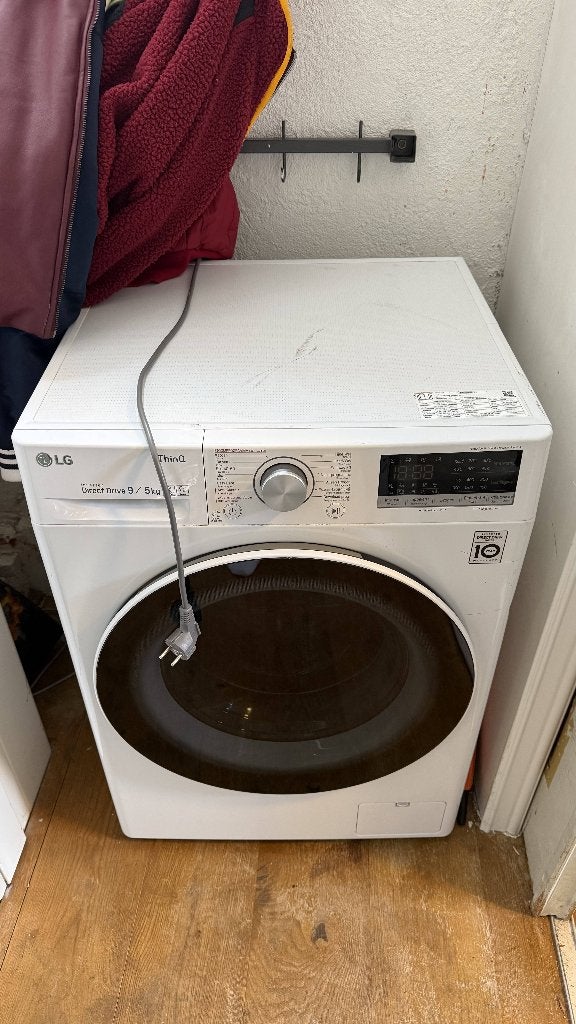 LG was-droogcombinatie, Ophalen, Gebruikt, 85 tot 90 cm