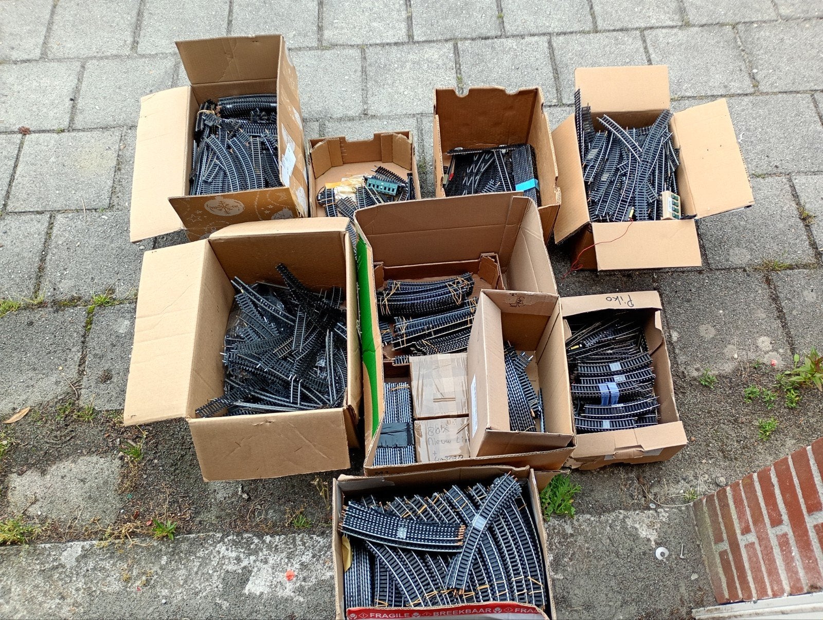 dozen vol h0 rails, Hobby en Vrije tijd, Modeltreinen | H0, Ophalen, Gebruikt, Gelijkstroom, Fleischmann