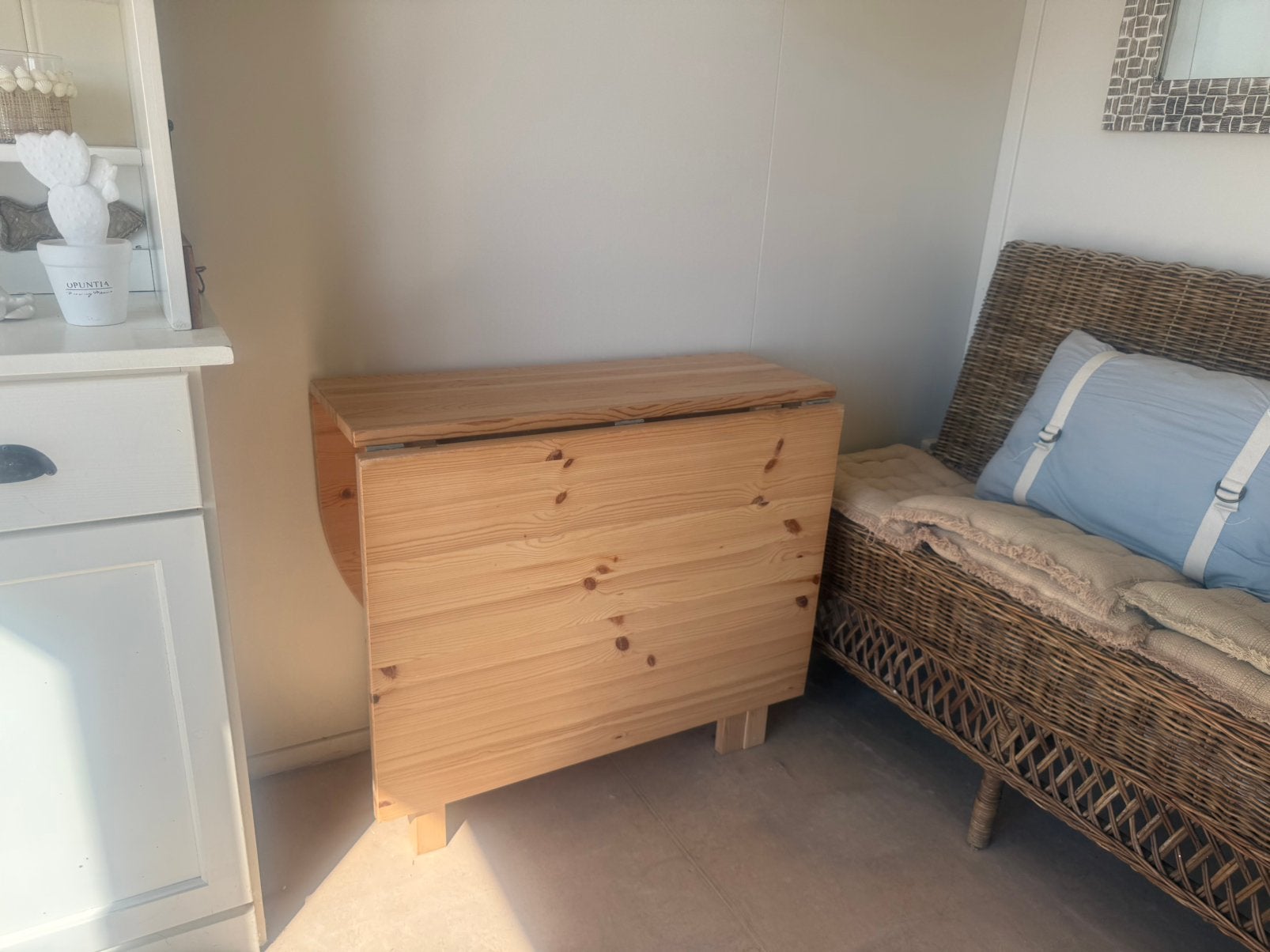 Houten klaptafel/  tafel opkkapbaar /bureau opklapbaar, Ophalen, Zo goed als nieuw, Rechthoekig, 50 tot 100 cm