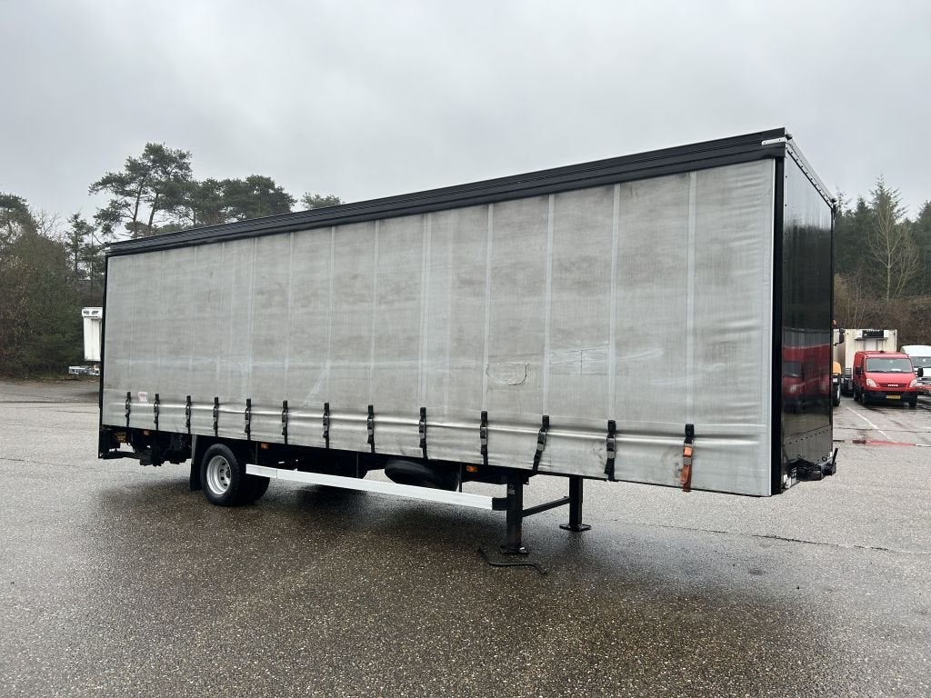 VELDHUIZEN Be oplegger schuifzeilen met laadklep 2000 kg, Auto's, Overige brandstoffen, Origineel Nederlands, Bedrijf, Aanhangers en Opleggers