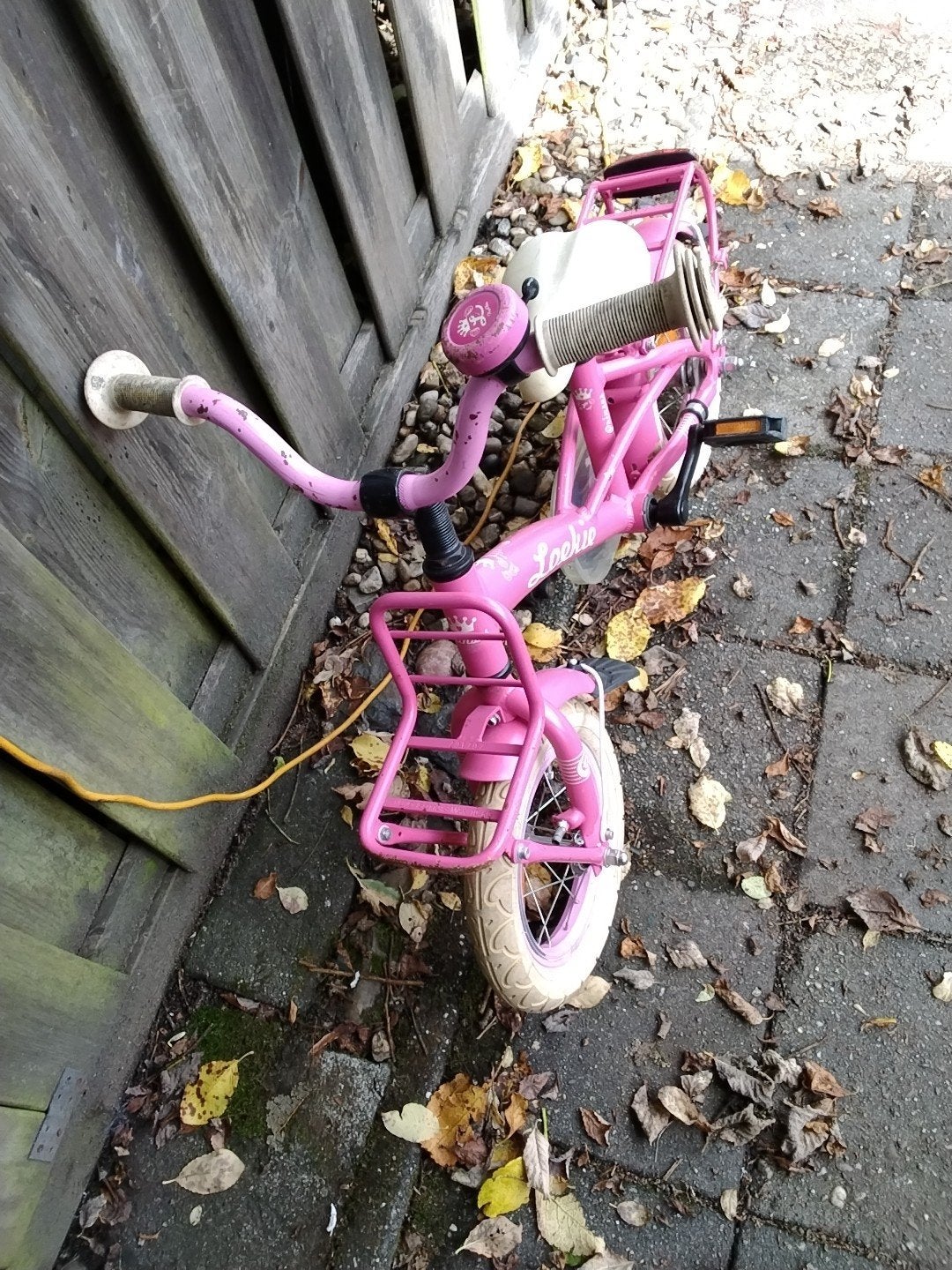 kinderfietsje loekie 12insc € 35, Ophalen of Verzenden, Gebruikt, Terugtraprem, Minder dan 16 inch