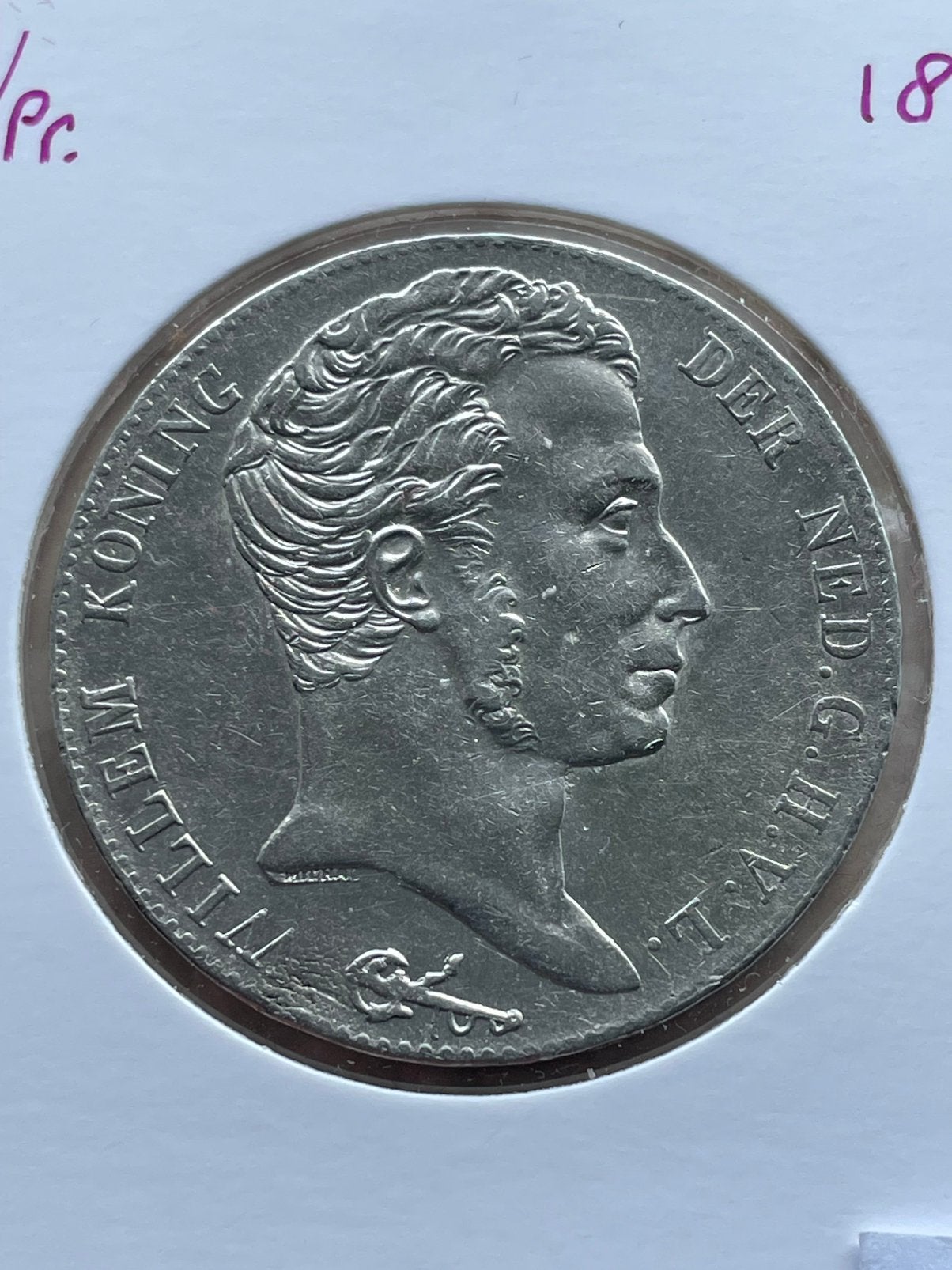 3 Gulden stuk 1820 zf/pr. Zeldzaam, Ophalen of Verzenden, 1 gulden