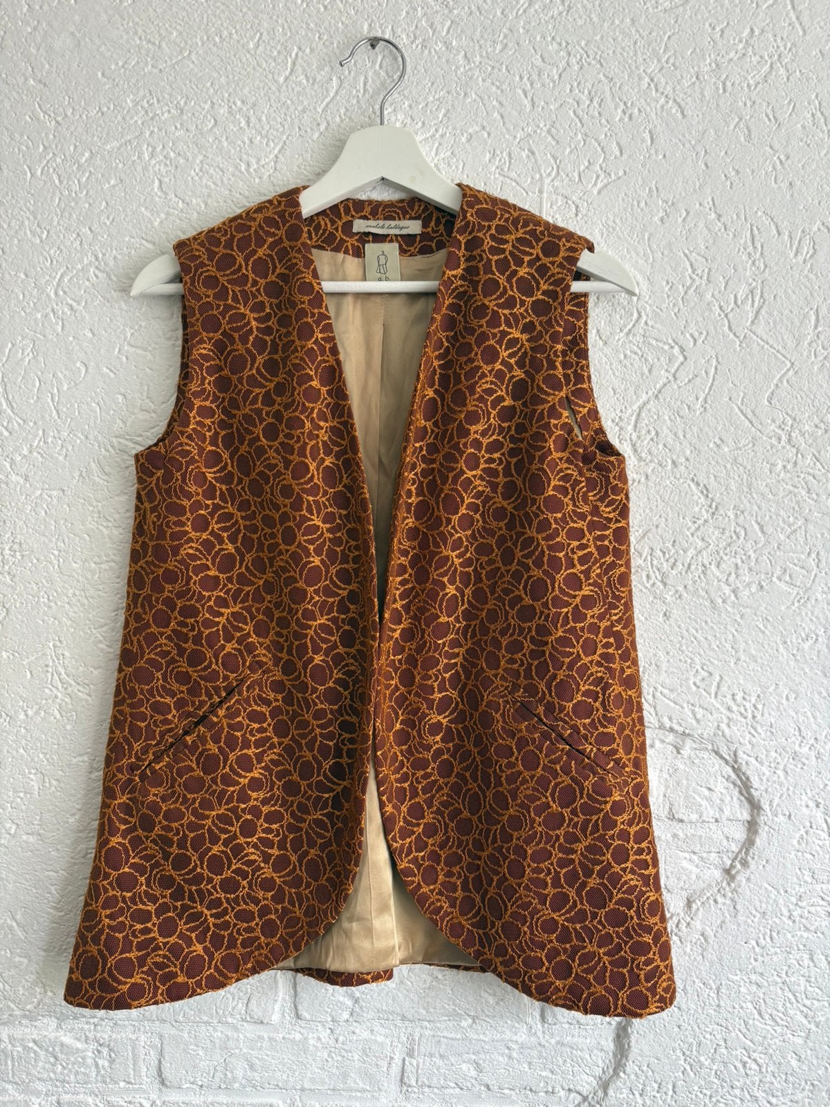 Anabela baldague gilet vest oranje roest S, Ophalen of Verzenden, Zo goed als nieuw, Oranje