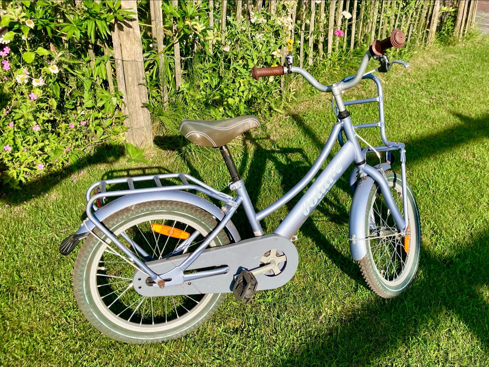 Fiets Volare 18 inch lichtblauw, Ophalen, Gebruikt, Terugtraprem, 16 tot 20 inch