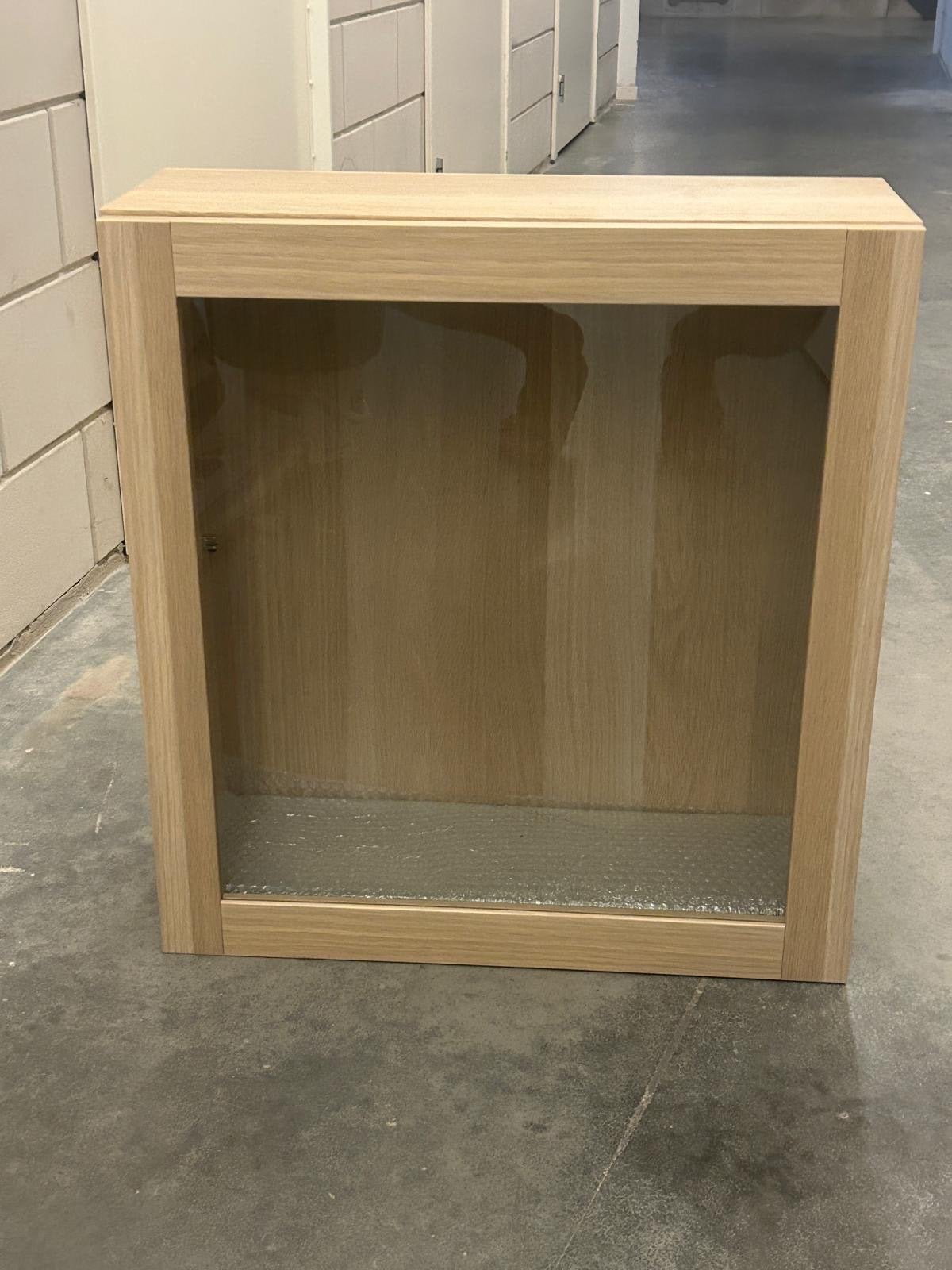 2 IKEA Besta kasten met glazen deuren, eikenfineer, Ophalen, Nieuw