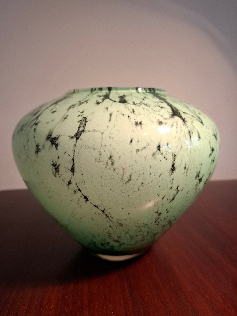 Vintage vaas (raku techniek), Ophalen of Verzenden