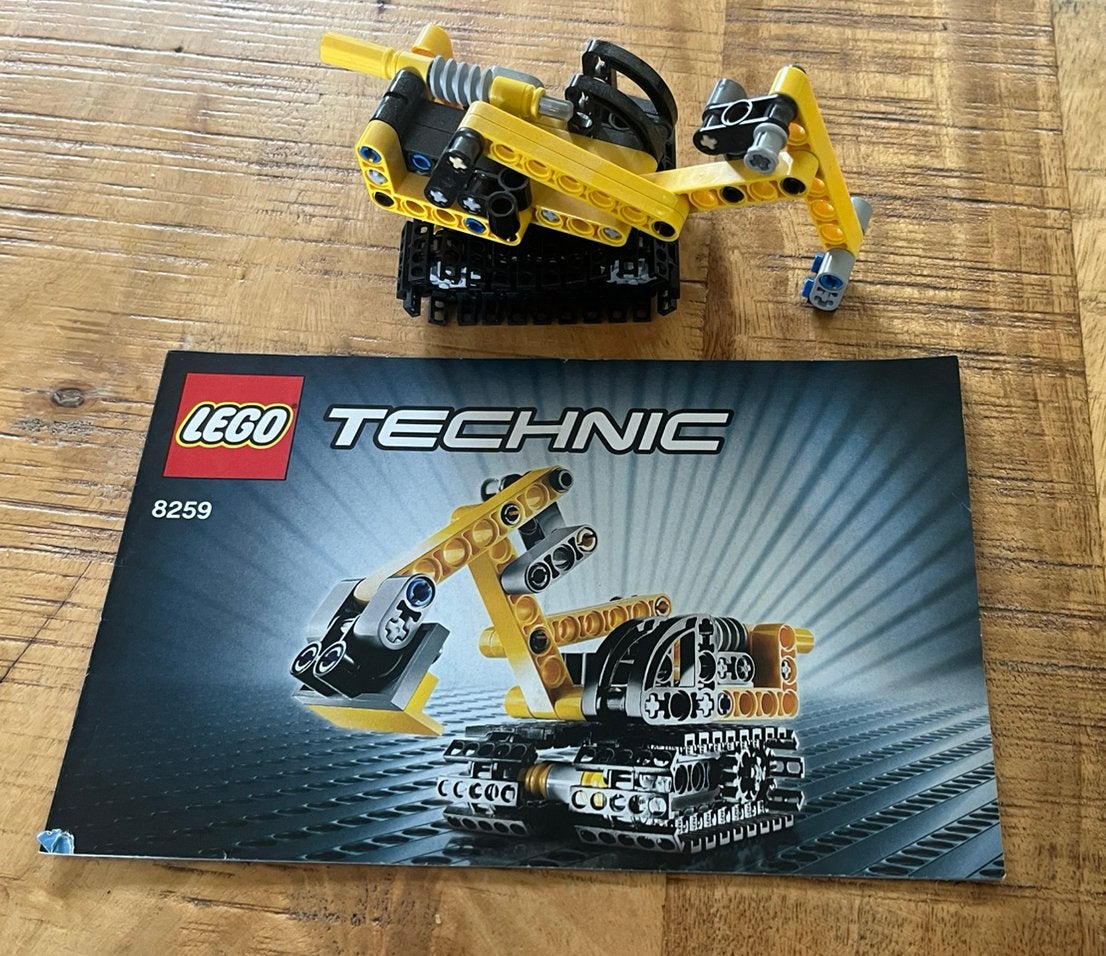 Lego Technic Mini Graafmachine 8259, Ophalen of Verzenden, Zo goed als nieuw