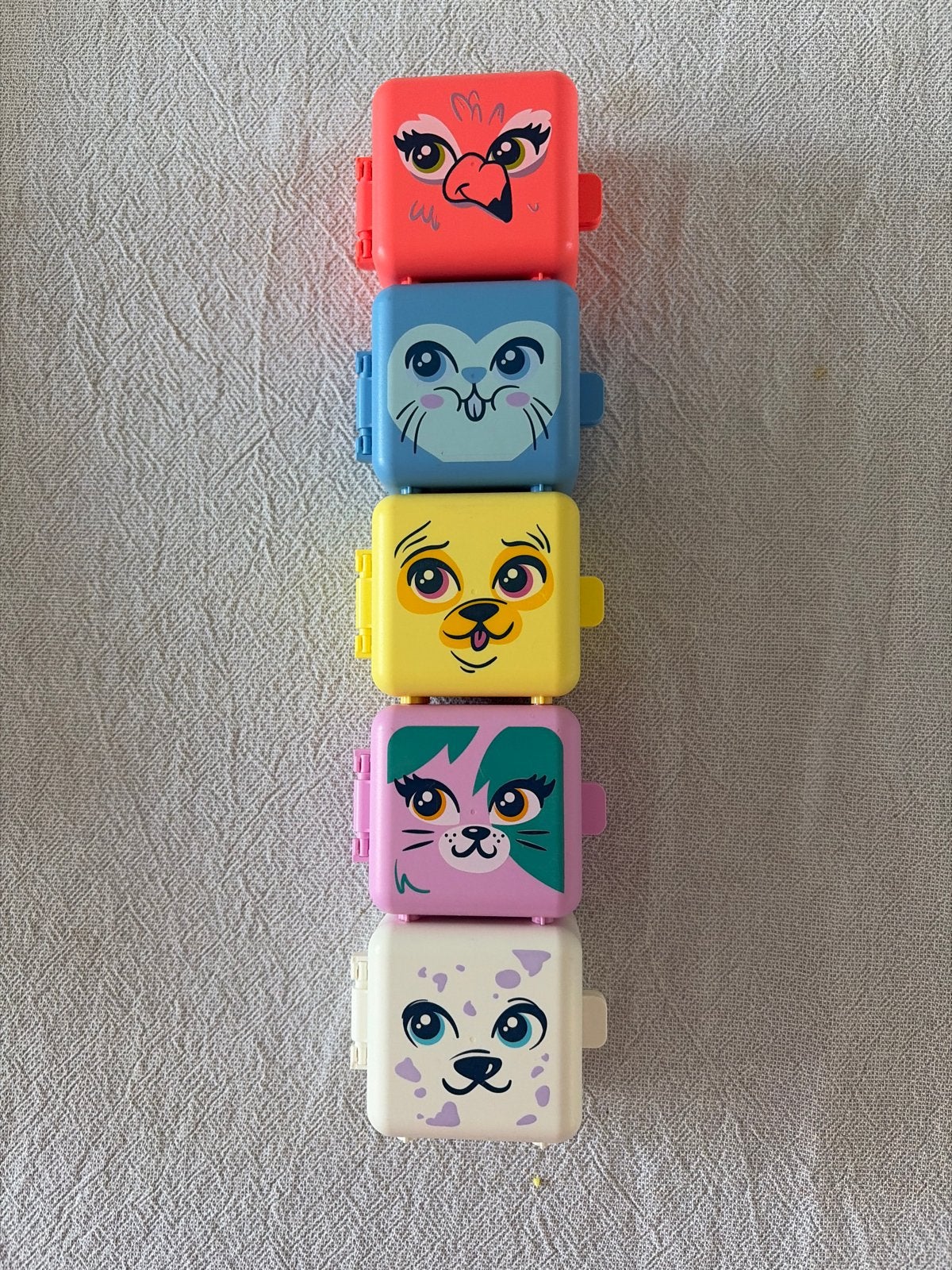LEGO Friends Kubus Dieren Serie 4 (5 stuks), Ophalen of Verzenden, Zo goed als nieuw, Overige merken